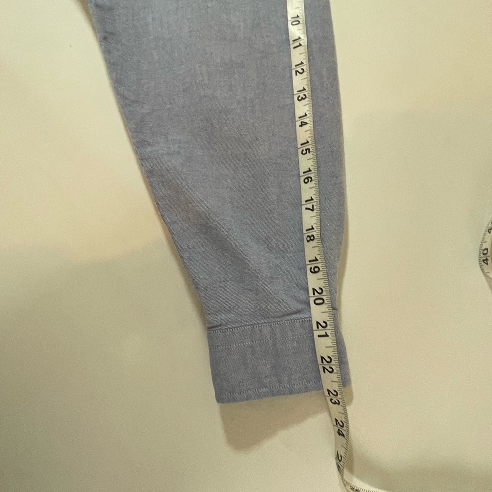 Vintage IZOD Golf Button Down Oxford Shirt Men’s LARGE Blue Long Sleeve Logo - Picture 7 of 11